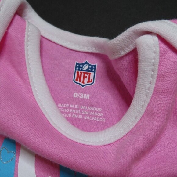 NFL Green Bay Packers Baby Girl 0-3 Months Pink Short Sleeve One Piece Bodysuit - Picture 4 of 8